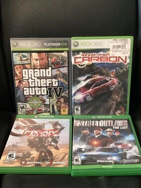 Bundle of four Xbox 360 games.